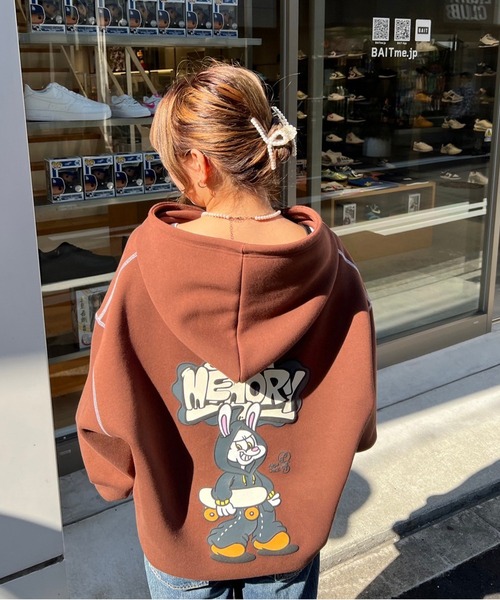 メンズ NAMED COLLECTIVE うさ耳ジップパーカー