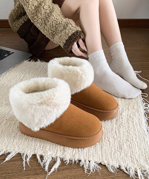 miniministore（ミニミニストア） ブーツ ムートンブーツ 厚底 ファー