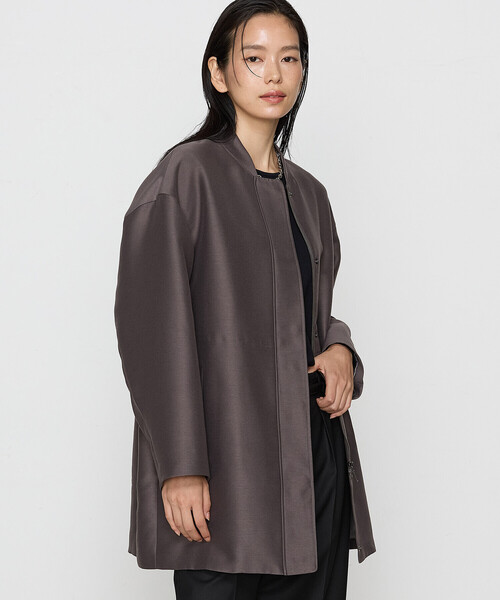 COMME CA コート アウター シルエット平二重 ブルゾンコート