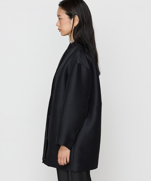 COMME CA コート アウター シルエット平二重 ブルゾンコート