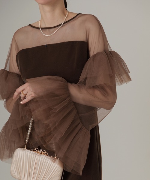 Leja（レジャ） ドレス 「LEJA」2WAYフロントリボンビスチェチュール