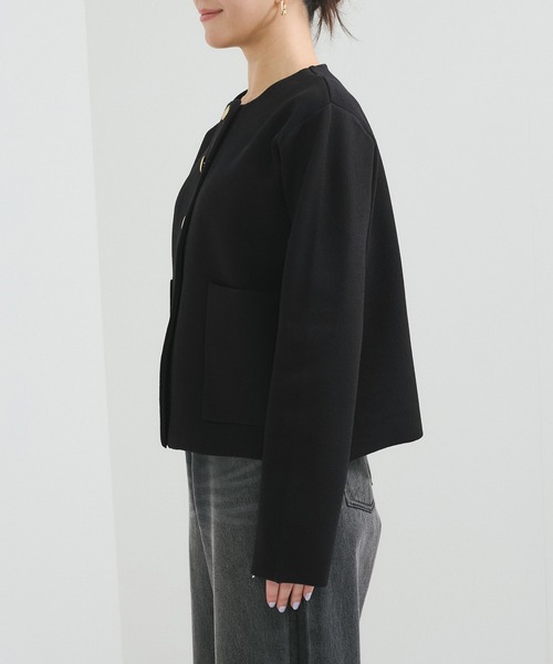 【美品】LANVIN ウール ポンチョ メタルボタン ゆったり シルエット LE CERCLE par rope' カーディガン メタルボタンニット