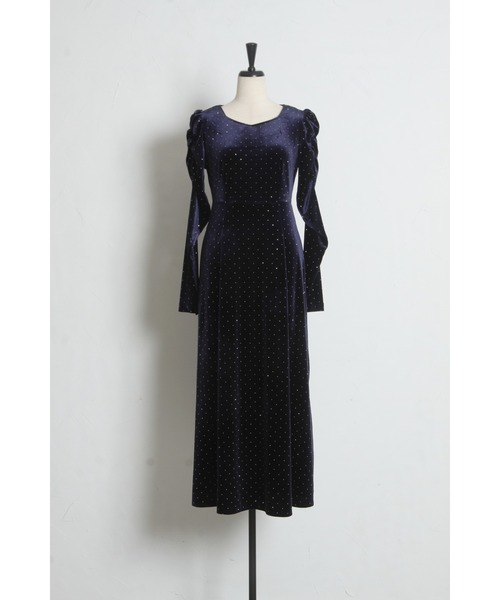 tocco closet（トッコ クローゼット） ワンピース ストーン付きパワー 