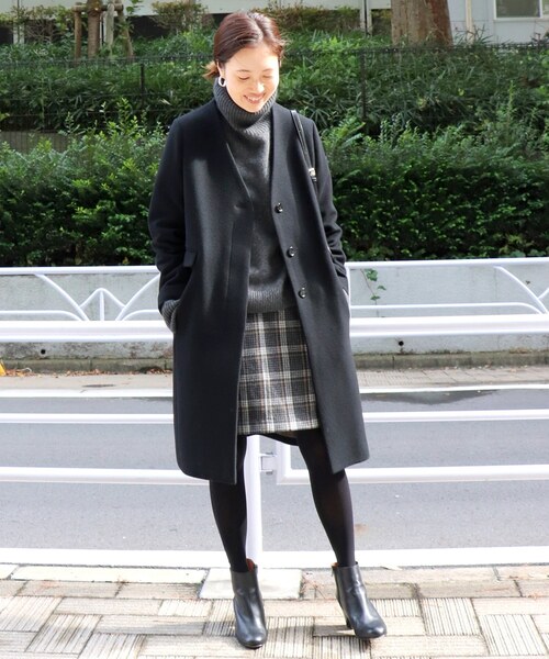 SLOBE IENA（スローブイエナ） ノーカラーコート S36 ライトグレー