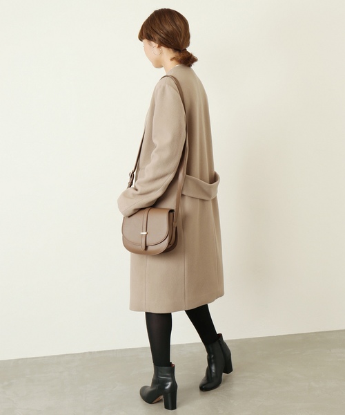 SLOBE IENA（スローブイエナ） ノーカラーコート S36 ライトグレー