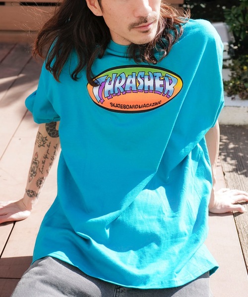 90s Straight Ahead Tシャツ XL THRASHER（スラッシャー） tシャツ NINETY-FIVE BY SPANKY S/S T