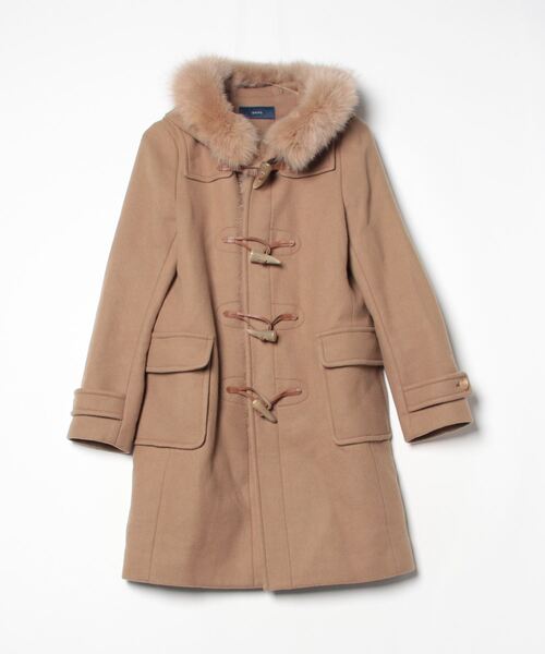 INVERTERE ベージュ ダッフルコート サイズ38 中古・古着通販】INVERTERE (インバーティア) ダッフルコート ベージュ