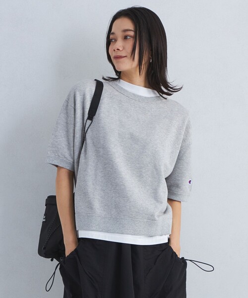 Champion tシャツ 「別注」「Champion」5分袖 スウェット プル