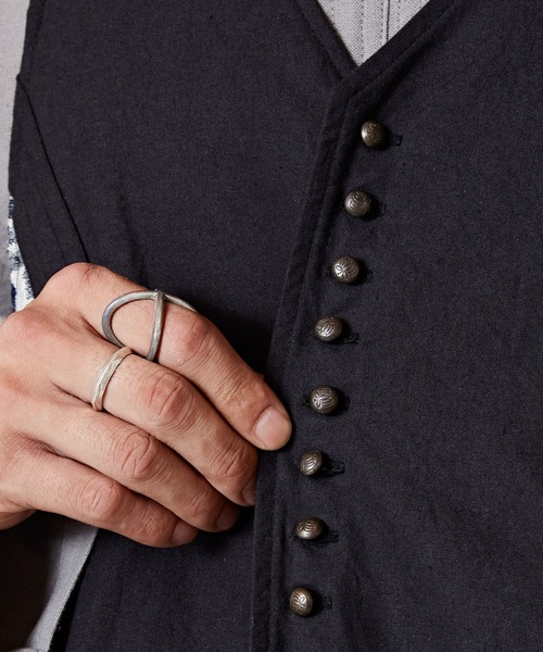 チャイハネ ベスト ジレ 「チャイハネ」トラベレMEN'Sベスト
