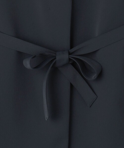 BEAUTY&YOUTH UNITED ARROWS◆ベスト/M/ポリエステル/BEG/無地/1622-699-1169/ダブルクロスリボンベルトジレー BEAUTY&YOUTH UNITED ARROWS 【WEB限定 Wardrobe DAILY MINIMAL