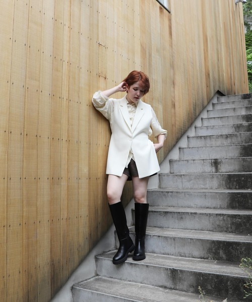 「EVOL」 ロングブーツ 24.5cm ブラック レディース_画像2