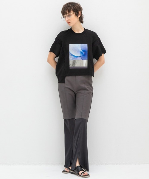 新品 AULA AILA アウラアイラ アンモナイトプリントTシャツ AULA AILA tシャツ アンモナイトプリントTシャツ レディース