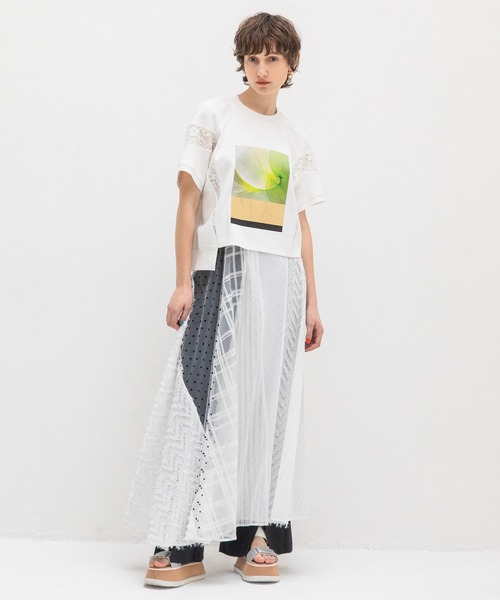 新品 AULA AILA アウラアイラ アンモナイトプリントTシャツ AULA AILA tシャツ アンモナイトプリントTシャツ レディース
