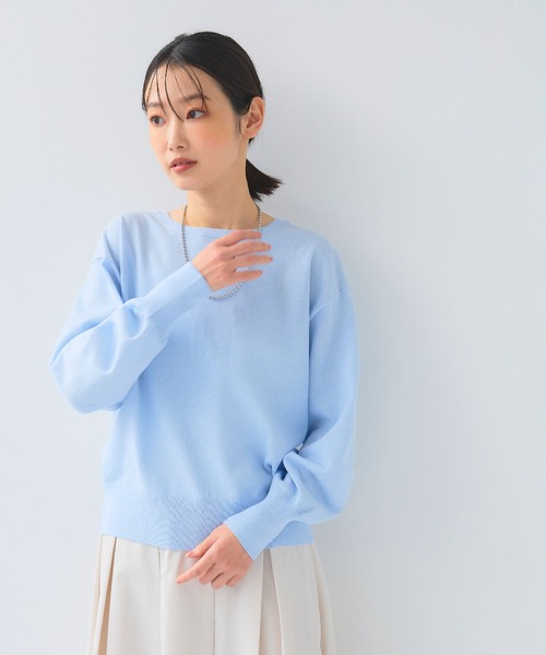 CROSS FUNCTION カーディガン 「洗える」サマ美え 2WAYクルー