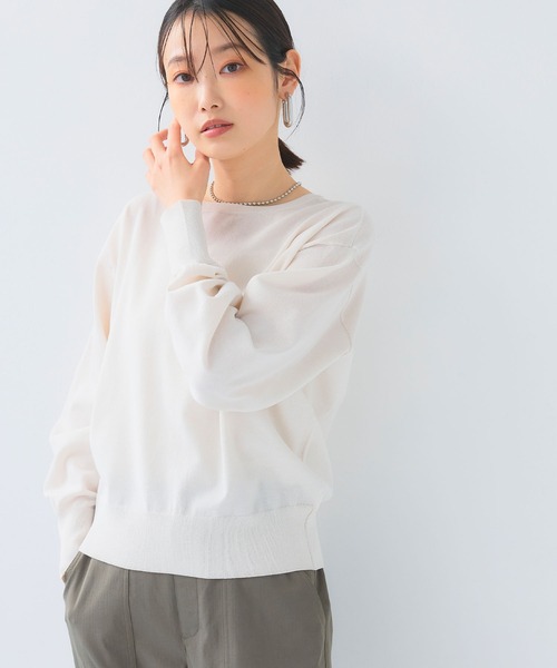【美品 洗える 2023SS】トッカ スワン クルーネック カーディガン XS 美品 洗える 2023SS】トッカ スワン クルーネック カーディガン