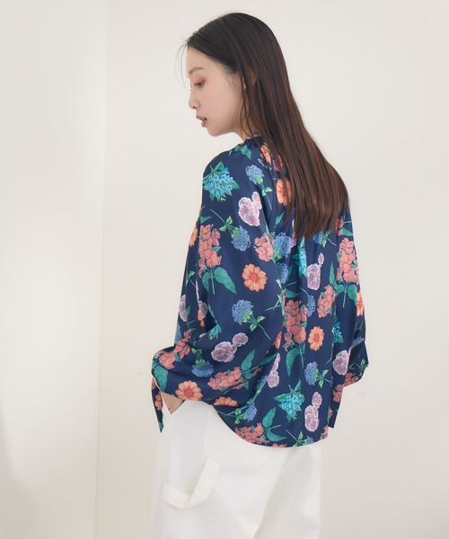ブラウス シャツ 「KATHARINE ROSS」イマジナリーフラワープリントブラウス レディース KATHARINE ROSS ブラウス シャツ 「KATHARINE ROSS」イマジ