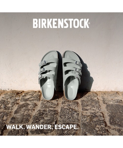 サンダル・ミュール Birkenstock Slipper Florida Colour Pure Sage Florida Nubuck Leather Pure Sage | BIRKENSTOCK