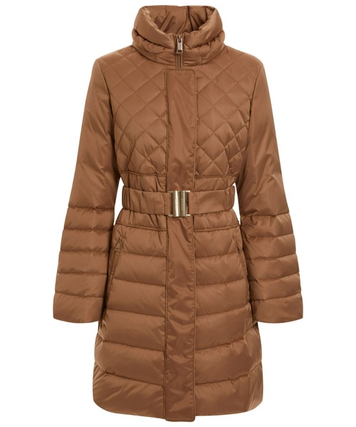 GUESS（ゲス） ダウンコート SMALL ブラウン レディース : ZOZOTOWN