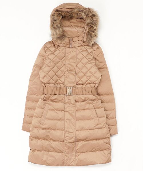 GUESS（ゲス） ダウンコート SMALL ブラウン レディース : ZOZOTOWN