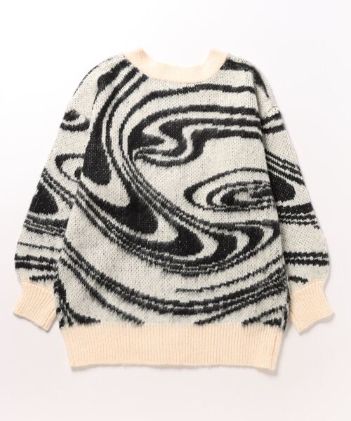 「EMODA」 ニットカーディガン FREE ブルー レディース_画像2