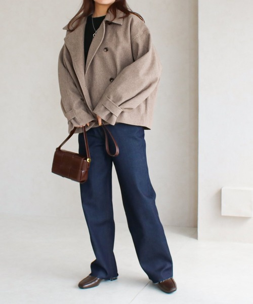 「Social GIRL」 コート M アイボリー レディース_画像3