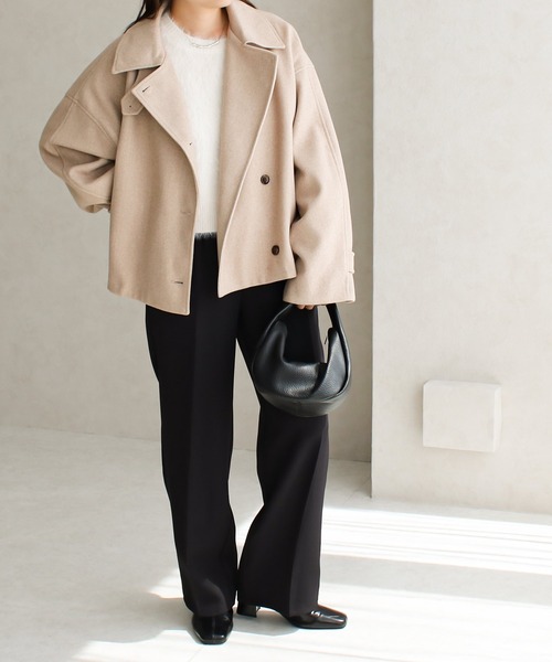 「Social GIRL」 コート M アイボリー レディース_画像8