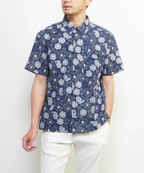 MEN'S MELROSE シャツ 「限定展開」オキナワシャツ | ワッフルサッカー
