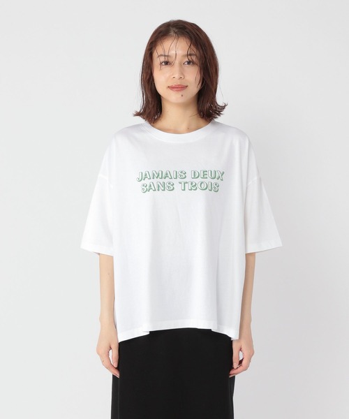 tシャツ 「WEB限定カラーあり」ストライプジャカード バンドカラー カットソー レディース WEB限定カラーあり】ストライプジャカード バンドカラー カットソー