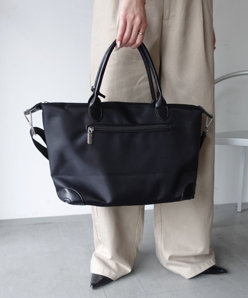 美品　センソユニコ　慈雨　ショルダーバッグ　2way ナイロン　牛革　黒 慈雨 センソユニコ ナイロンレザーショルダーバッグ - メルカリ