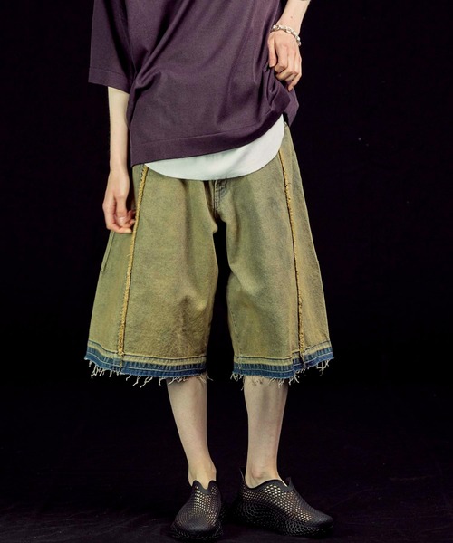 MAISON SPECIAL ジーンズ 「UNISEX」Prime-Wide Denim Shorts