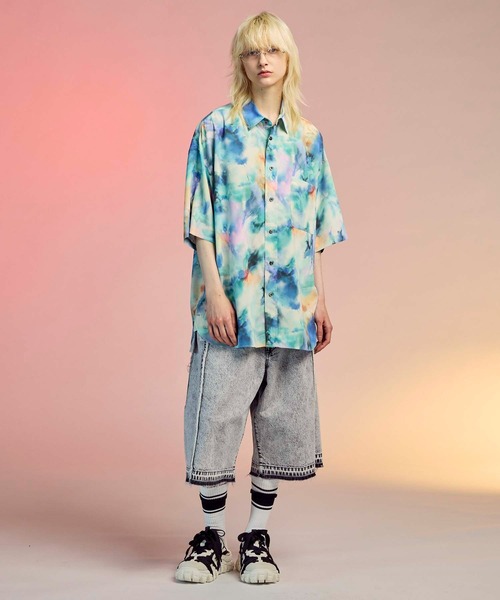 MAISON SPECIAL ジーンズ 「UNISEX」Prime-Wide Denim Shorts