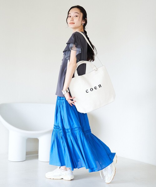 coen（コーエン） トートバッグ 「新色登場・追加」2way ロゴトート