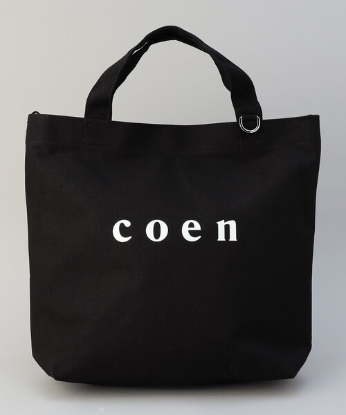 coen（コーエン） トートバッグ 「新色登場・追加」2way ロゴトート