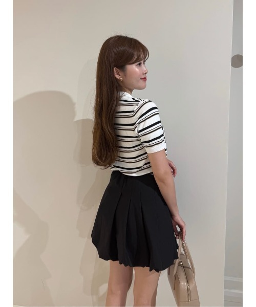Her lip to ポロシャツ ポロ Multi Border Polo Top レディース