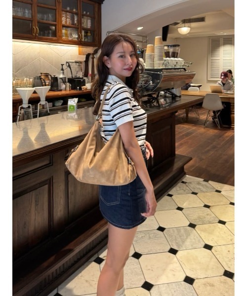 Her lip to ポロシャツ ポロ Multi Border Polo Top レディース