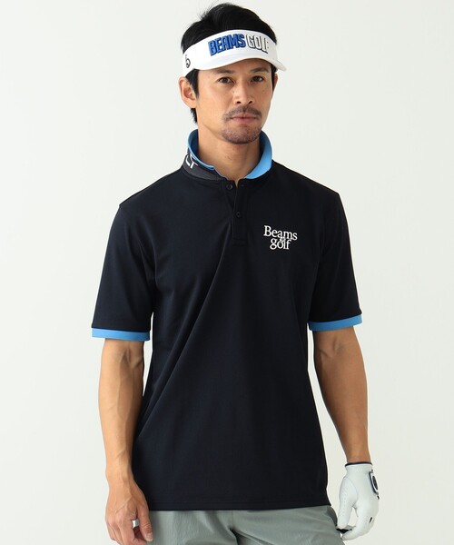 ビームスゴルフ　半袖ポロシャツ　サイズL BEAMS GOLF ビームスゴルフ 半袖ポロシャツ オレンジ系 サイズ