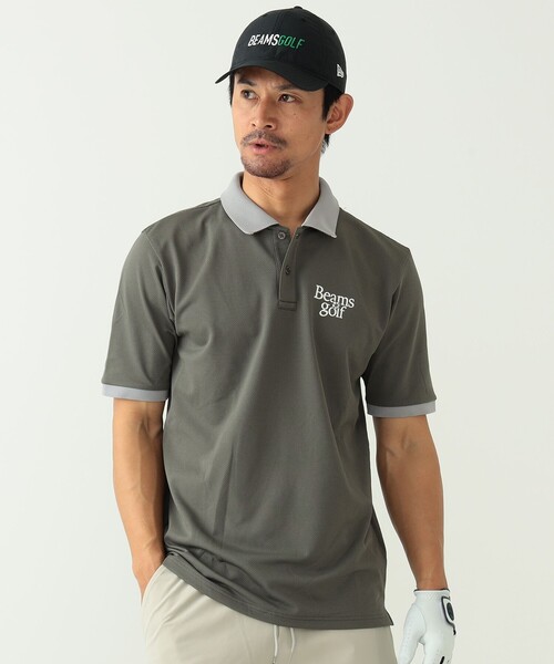 ⛳️ ビームスゴルフBEAMSGOLF⛳️メンズ半袖ポロシャツ　ホワイト　L BEAMS GOLF 「BEAMS GOLF」 半袖ポロシャツ L ホワイト メンズ