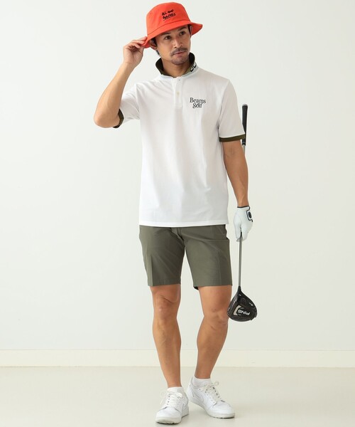 BEAMS GOLF 「BEAMS GOLF」 半袖ポロシャツ L ホワイト メンズ