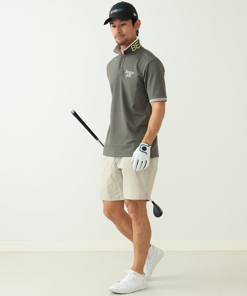 BEAMS GOLF 「BEAMS GOLF」 半袖ポロシャツ L ホワイト メンズ