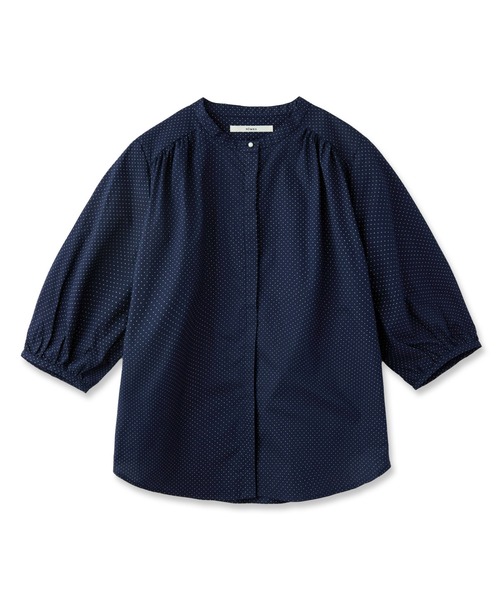 NIMES（ニーム） ブラウス シャツ パールボタンサマーブラウス