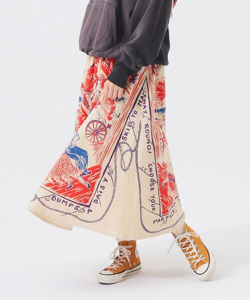 BINDUビンドゥー ロングスカート　カウボーイ柄 BINDU スカート 「別注」BINDU / ウエスタン : ZOZOTOWN Yahoo