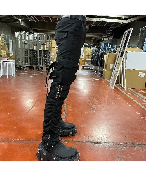 PSYNYXX カーゴパンツ ベルトカーゴパンツ メンズ レディース