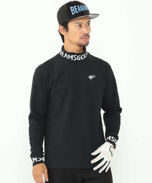 BEAMS GOLF 長袖シャツ BEAMS ビームスゴルフ 長袖シャツ グリーン×白×イエロー
