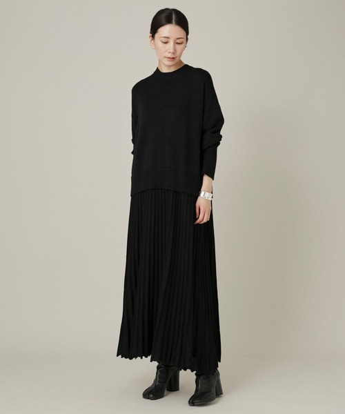 Curensology（カレンソロジー） ニットワンピース 38 ブラック