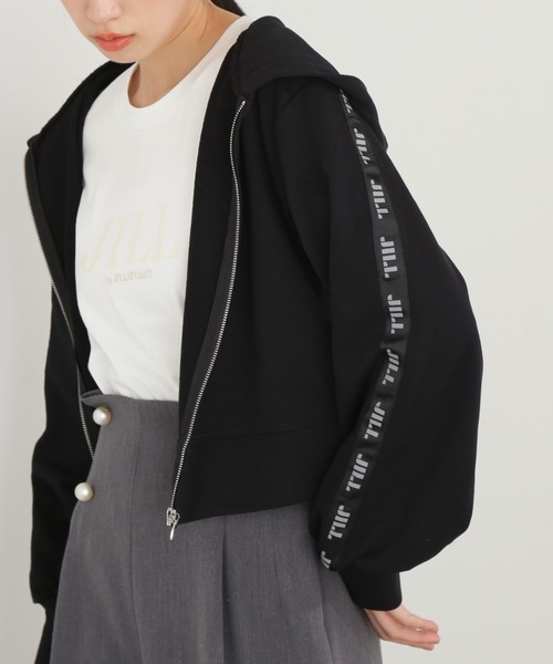 「JILL by JILL STUART」 ジップアップパーカー FREE ブラック レディース