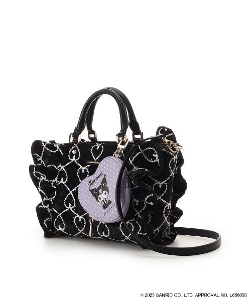 sanrio ハンドバッグ 「クロミコレクション」フリルハンドバッグ