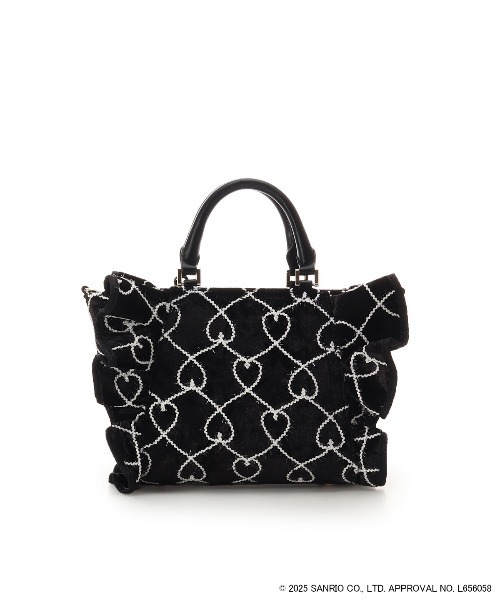sanrio ハンドバッグ 「クロミコレクション」フリルハンドバッグ