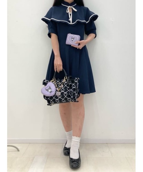 sanrio ハンドバッグ 「クロミコレクション」フリルハンドバッグ