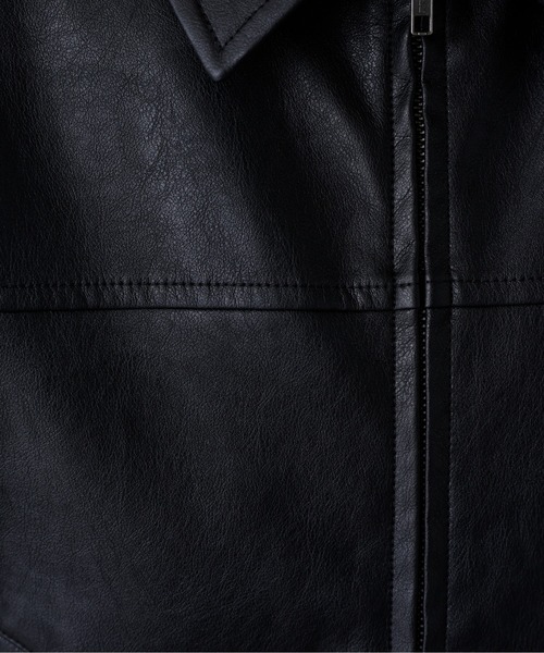 FREE'S MART（フリーズマート） ブルゾン アウター 合皮ジップアップ