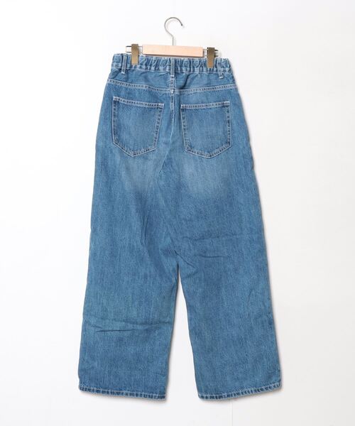 「antiqua」 「patterntorso」加工デニムパンツ M ブルー レディース